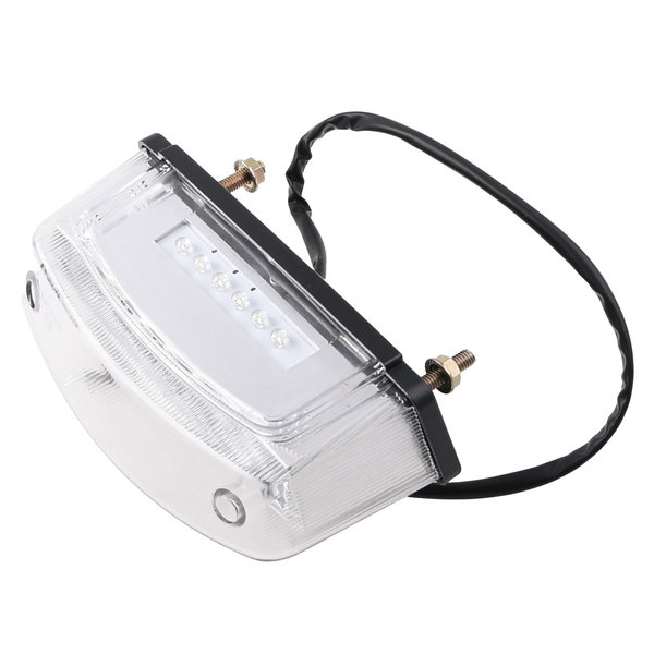 Lampa tylna uniwersalna Led biała V2 17x6cm Racing Force