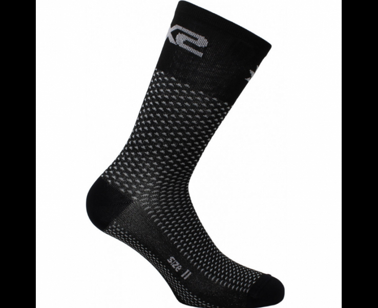 Krótkie skarpetki motocyklowe SIXS termoaktywne czarny carbon