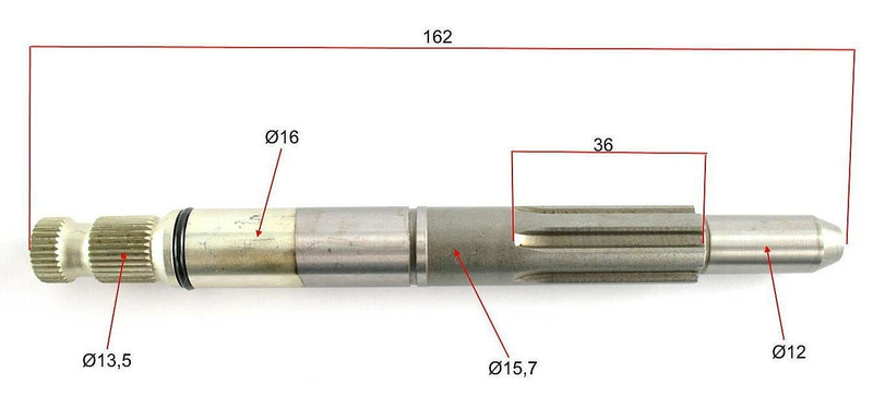Wałek startera rozrusznika ultimo simson s51 