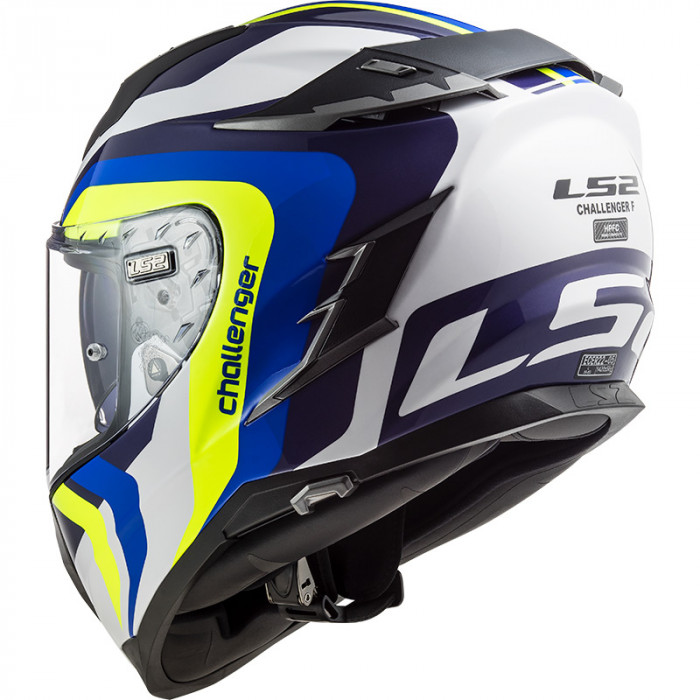 Kask LS2 FF327 CHALLENGER GALACTIC WHITE BLUE