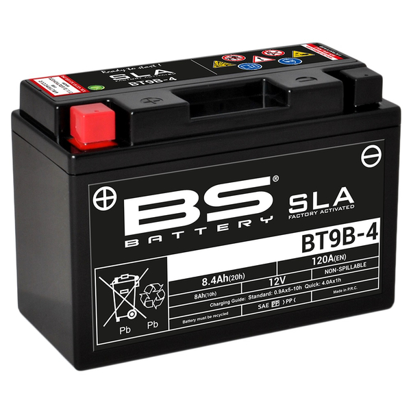 BS akumulator BT9B-4 (YT9B-4) 12V 8Ah Kymco MBK Yamaha T-MAX TT X-MAX YZF-R6