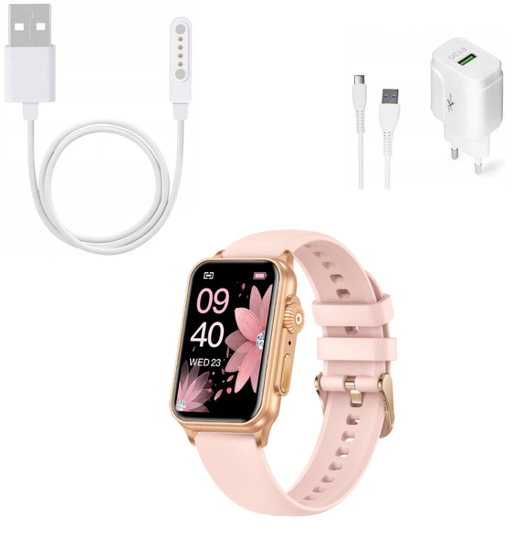 Smartwatch zegarek Rubicon damski RNCF06 zestaw 4 produktów tryby sportowe