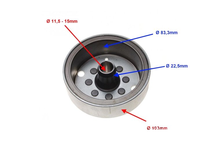 Koło magnesowe magneto po 2008r derbi senda