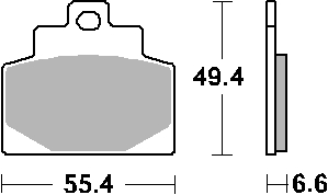 Klocki hamulcowe sbs kh459 Piaggio Mp3 300 500