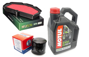 Filtr oleju powietrza olej HF303 Motul 10w40 Kawasaki KLE Vulcan Z 650