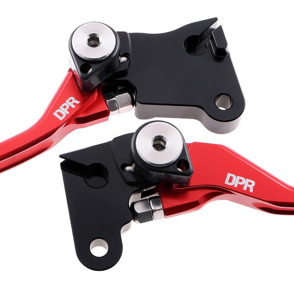 Dźwignia hamulca i sprzęgła czerwone aluminiowe Simson DPR Performance