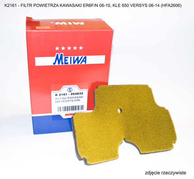 MIW Meiwa filtr powietrza Kawasaki ER6F/N 06-10, KLE 650 Versys 06-14 (HFA2606)
