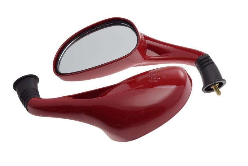 Lusterka czerwone gwint M8 para skuter sunny