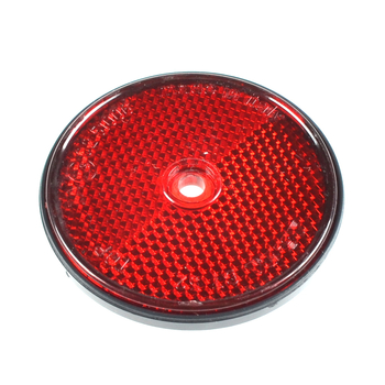 Lampa / odblask czerwony 63mm z otworem Romet WSK