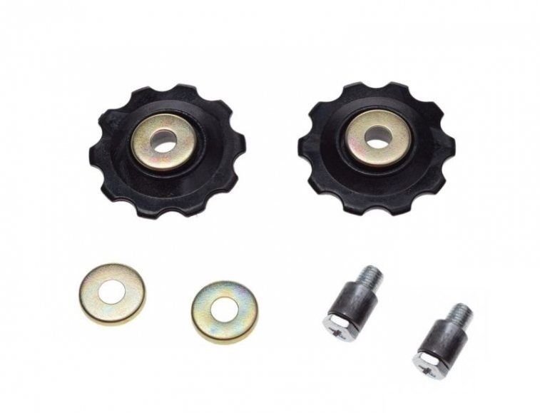 Koło przerzutki plast 10z rowerowe 2 szt śruba m6