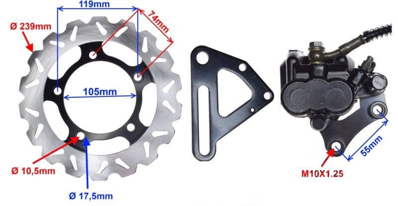 Układ Hamulcowy Tył Tylny Zipp Pro Komplet