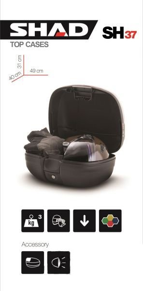 Kufer motocyklowy centralny Shad SH37