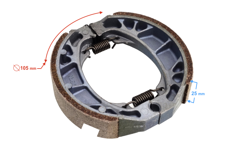 Szczęki hamulcowe tylne skuter Barton Falcon SYM