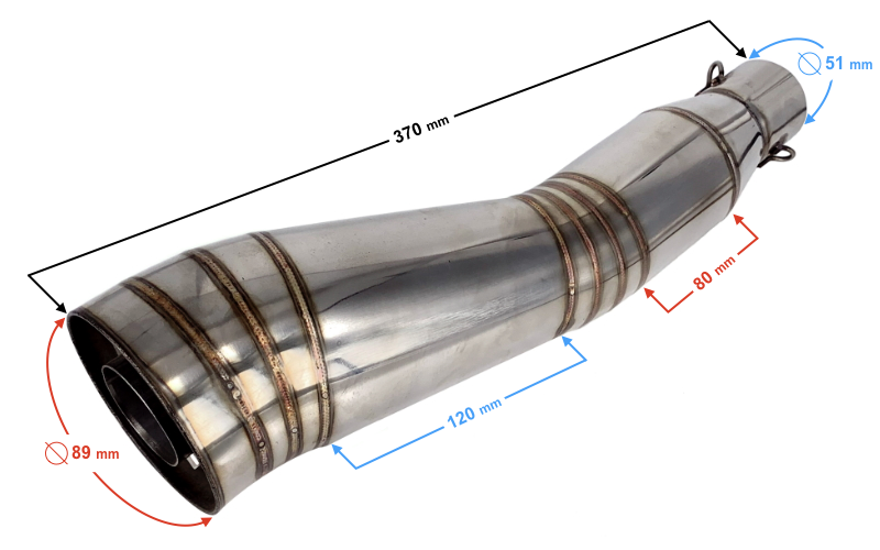 Tłumik końcówka wydechu Motorower Motocykl Quad