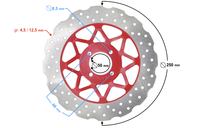 Tarcza Hamulcowa Przód Przednia Barton FR 2