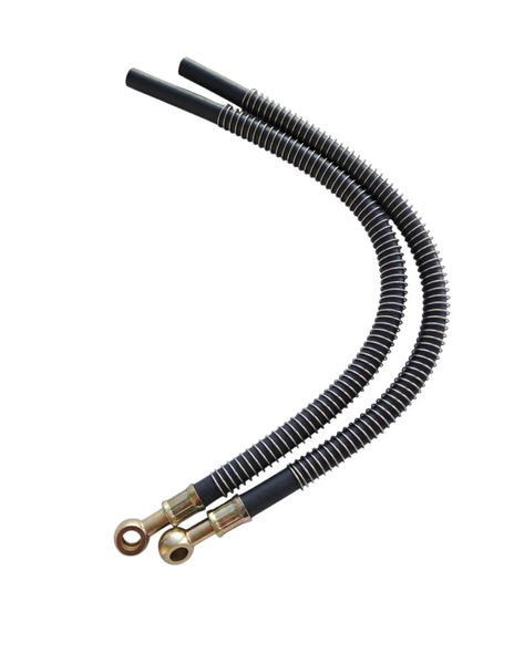 Chłodnica oleju High Output srebrna (komplet) pitbike MRF Kayo Pitgang RXF