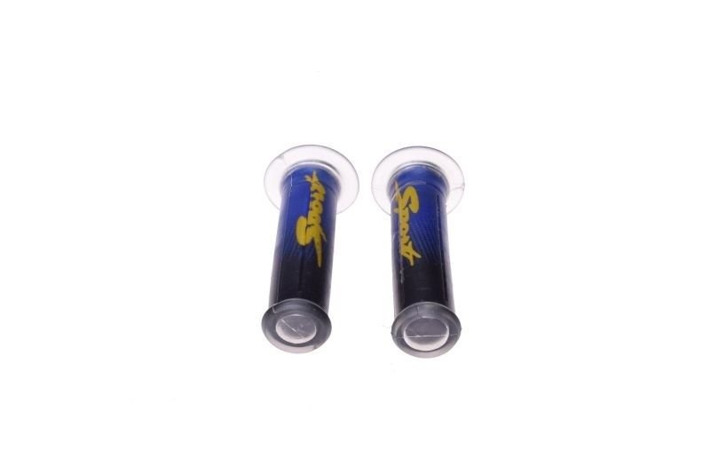 Manetki uniwersalne niebieskie napis sport para