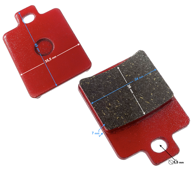 Klocki hamulcowe tylne ATV Mikilon 180 (H)