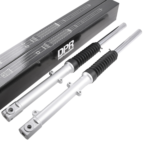 Amortyzatory przód długie srebrne Simson S51 S70 Enduro SR50 SR80 DPR Performance