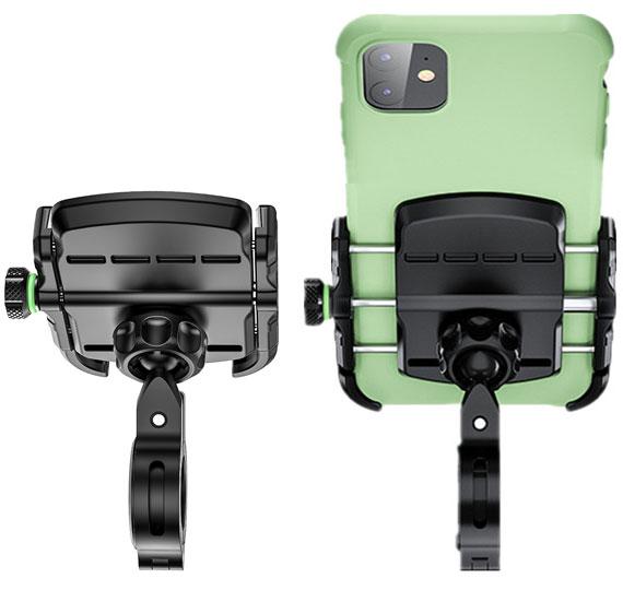 Uchwyt motocyklowy na telefon R9 metalowy na kierownicę lusterko