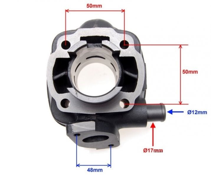 Cylinder 50ccm kpl yamaha aerox aprilia sr