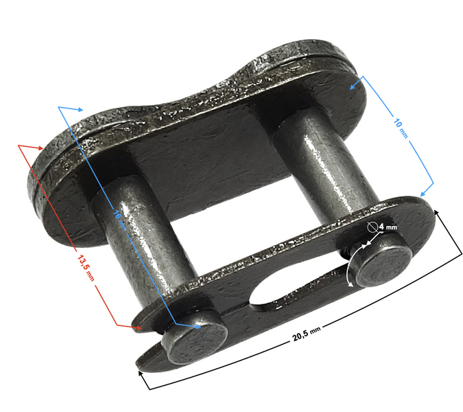 Zapinka do łańcuchów motocyklowych o oznaczeniu 420