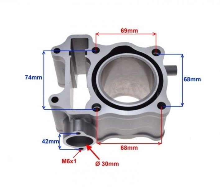 Cylinder honda sh pes 150ccm 58.00mm 12100-kgg-910