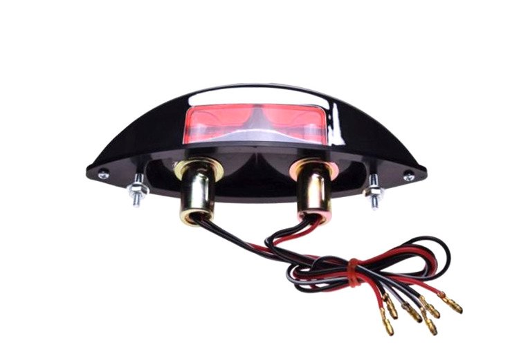 Lampa tył sopel chrom uniwersalna 2x 12v 21/5w