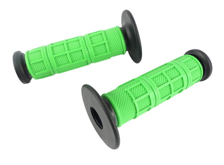 Manetki guma kierownicy enduro zielone miękkie