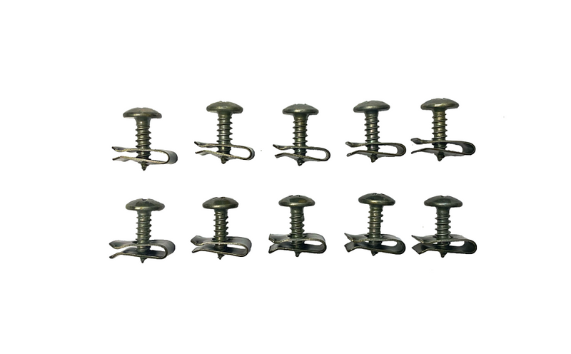 Blaszki + śruby wkręty mocowania plastików 4,8x16mm komplet