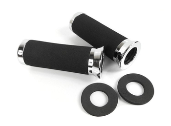 Calowe manetki chromowane gąbka krótkie chopper