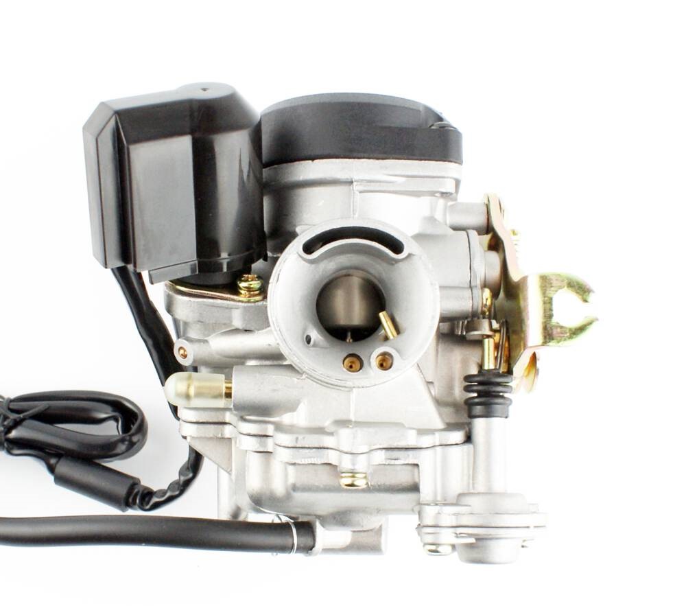 Gaźnik 4T GY6 80cc pompka + plastikowa pokrywka