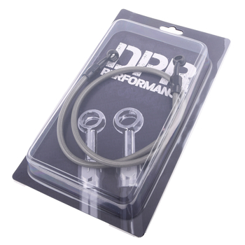 Przewód hamulcowy w oplocie srebrny 80cm DPR Performance