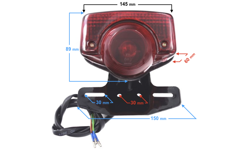 Lampa tylna do motoroweru Barton Ranger Classic (E4)