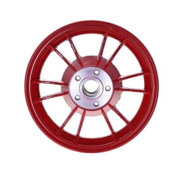 Koło obręcz tył przód 9 cali motorynka czerwona