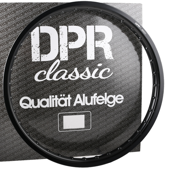 Obręcz koła aluminiowa czarna 1,60x21 Simson DPR Classic