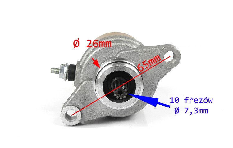 Rozrusznik elektryczny 2t 10z longija keeway zipp