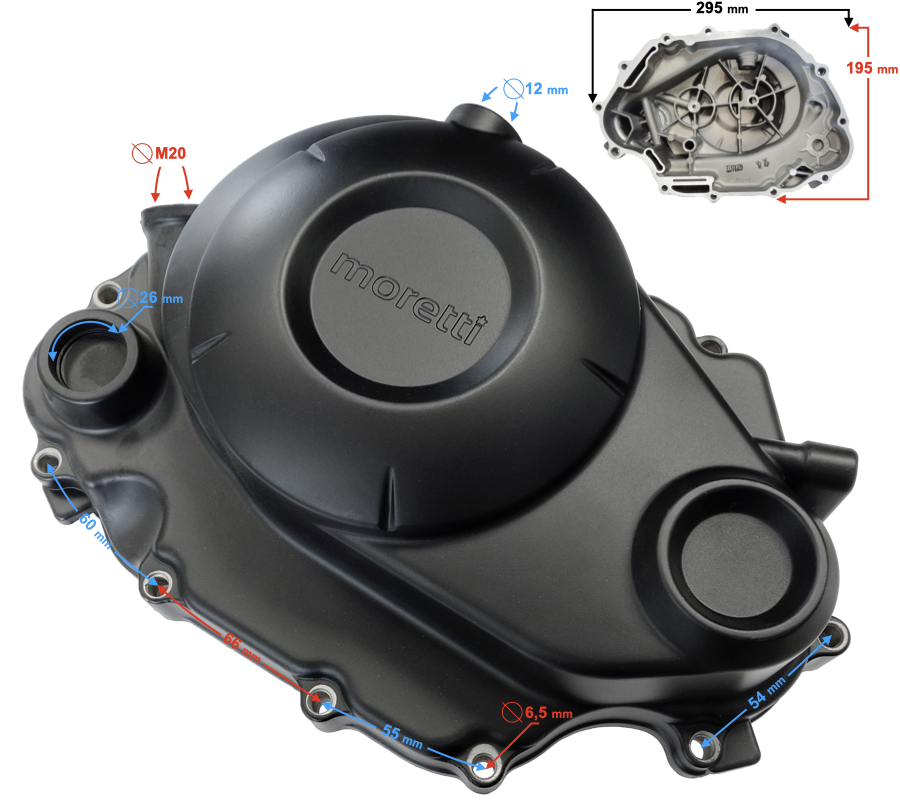 Pokrywa sprzęgła do motocykla Barton Blade 125