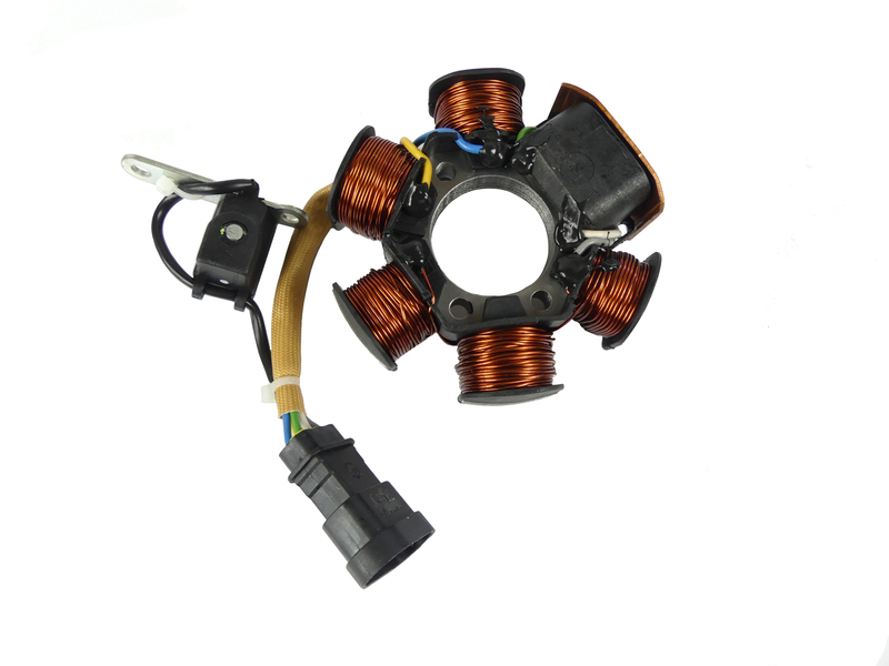 Stator iskrownik 6 cewek 6 kabli piaggio gilera