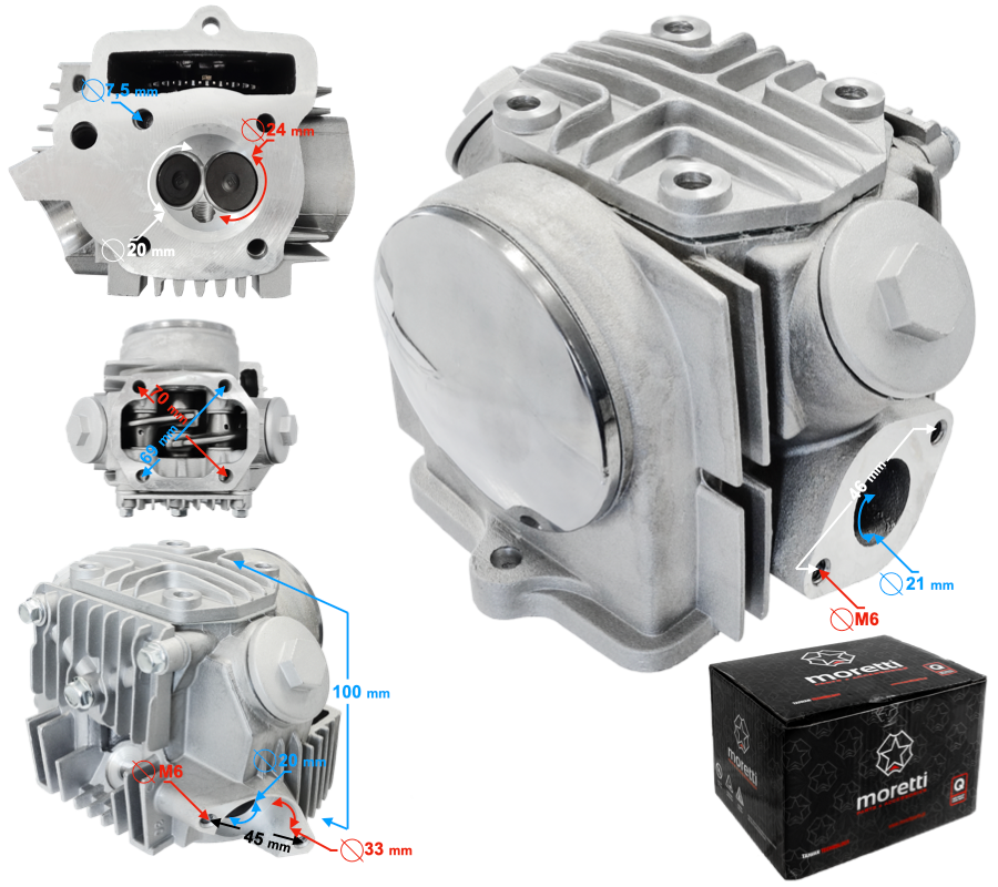Głowica Moretti 4T 70ccm 139FMB Barton Fighter