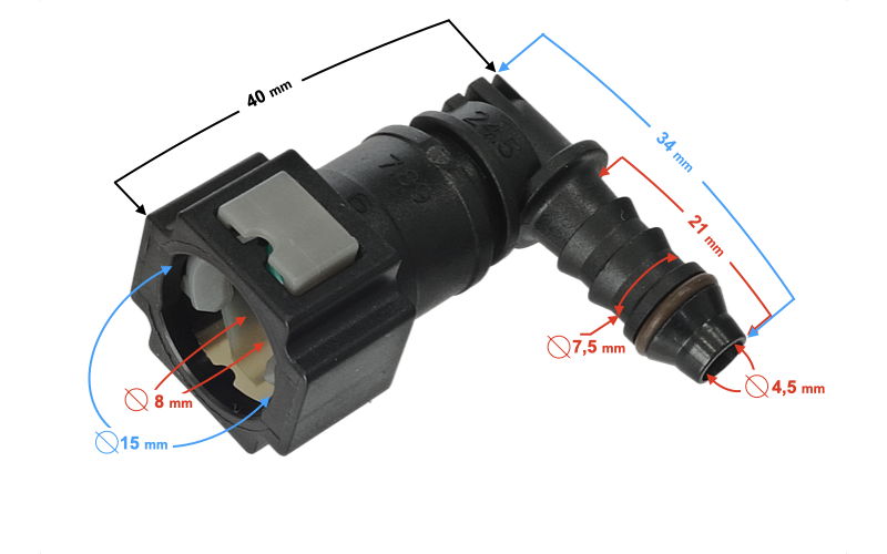 Króciec paliwowy Barton FR