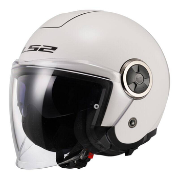 Kask otwarty LS2 OF620 Solid Classy White homologacja ECE 22.06