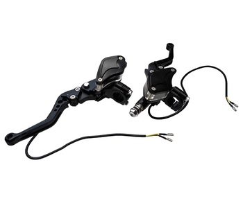 Pompa hamulca przód + tył z dźwigniami uniwersalna czarna quad atv cross