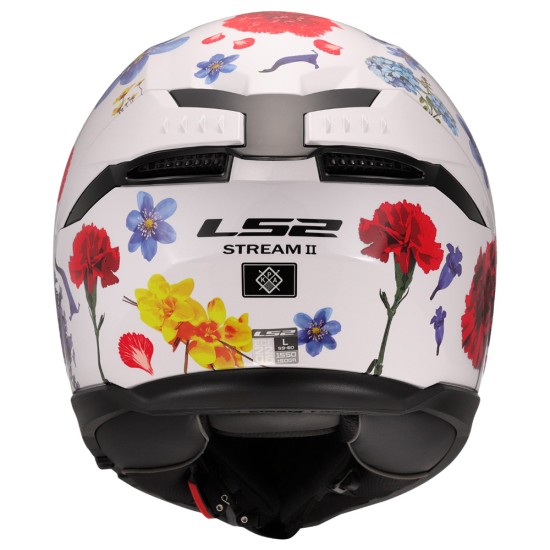 Kask integralny LS2 FF808 Stream II Flowers White homologacja ECE 22.06