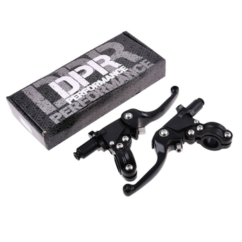 Dźwignia hamulca sprzęgła + obejmy czarne Simson DPR