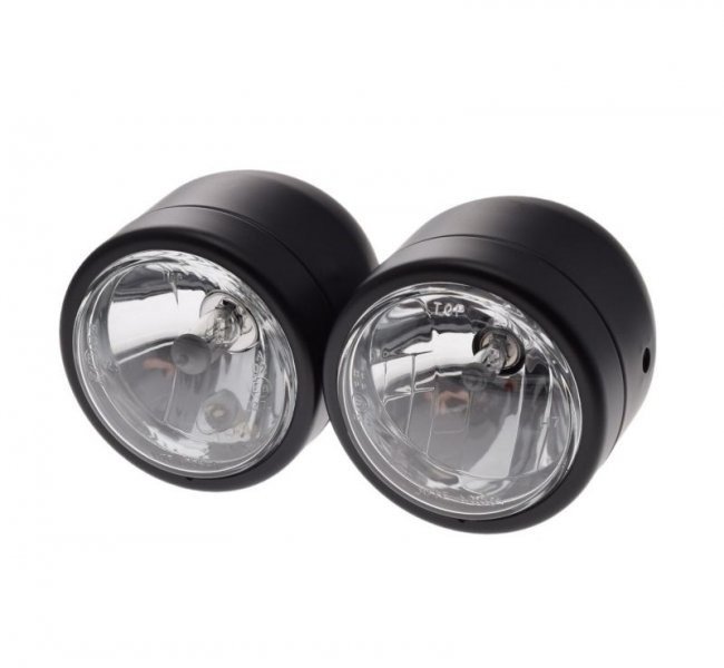 Lampa h7 + h1 ece zestaw 110mm czarny mat e9