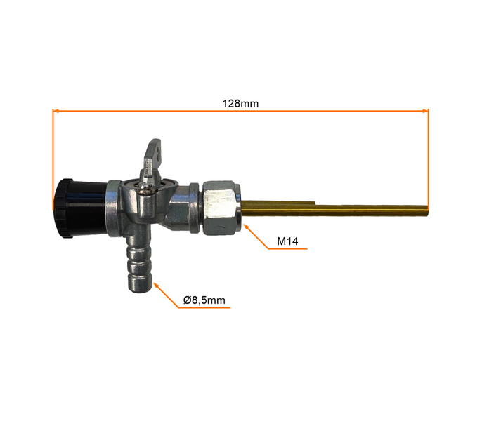 Kranik paliwa M14 WFM M06 125 WSK 125 Romet Ogar Komar Motorynka Kadet