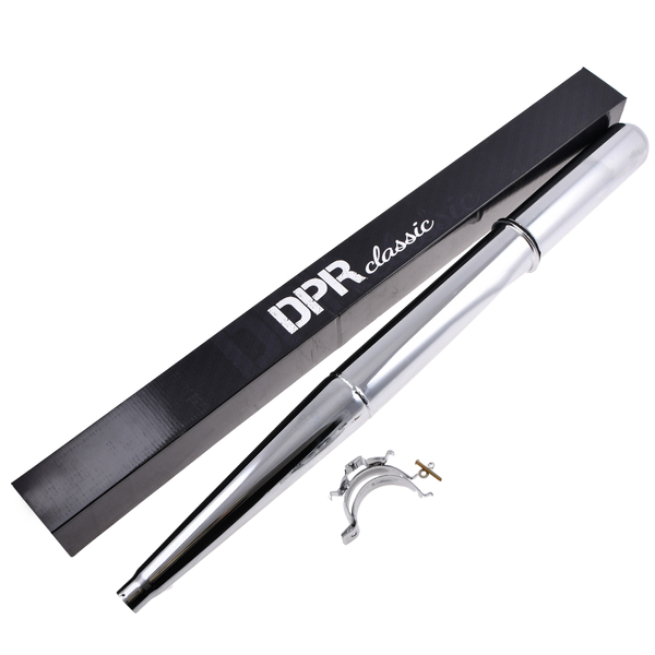 Tłumik chromowany Simson Enduro 28mm DPR Classic