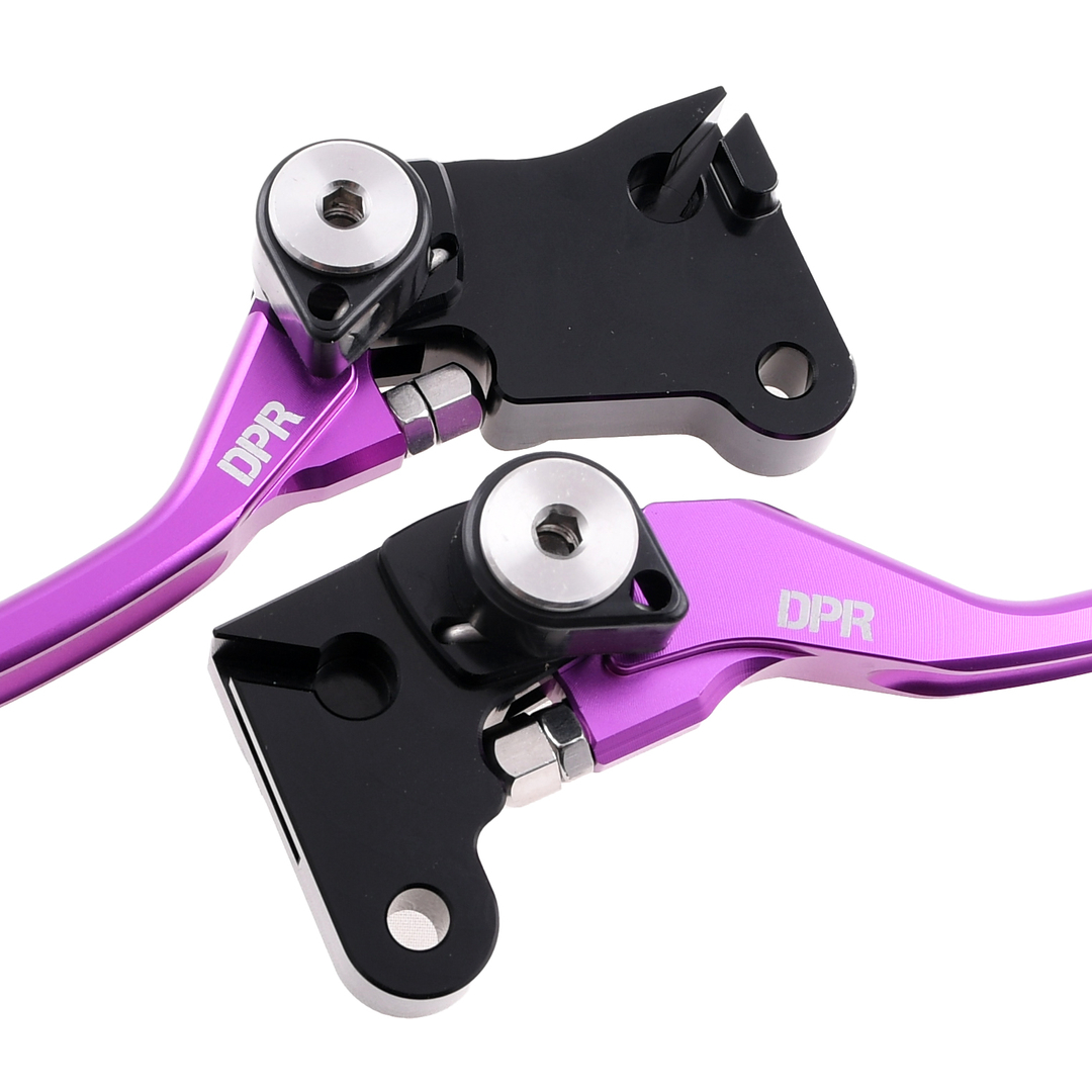Dźwignia hamulca i sprzęgła fioletowe aluminiowe Simson DPR Performance