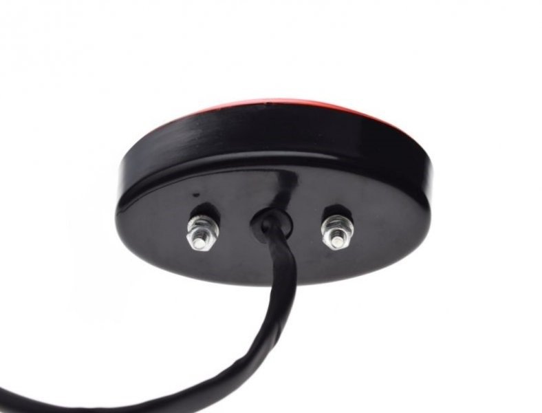 Lampa tył tylna czarna czerwony klosz uniwersalna